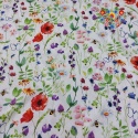 Bawełniana długa spódnica Polne kwiaty - szyta na zamówienie
