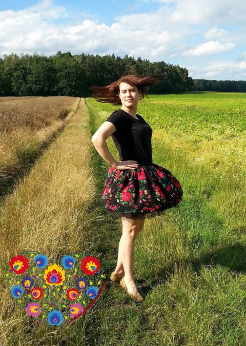 Spódnica Słowianka 36/38 z tiulem i z koronką na gumce różne wzory - wysyłka w 48h Spódnica Słowianka 36/38 z tiulem i z koronką na gumce różne wzory - wysyłka w 48h
